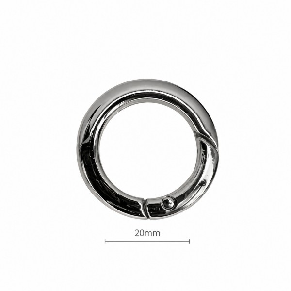 Argola Articulada 20mm (pct 2un.) Prata - Kateliê Composê