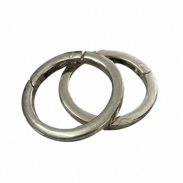 Argola Articulada 30mm Prata (pct 1un.) - Kateliê Composê