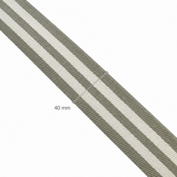 Alça Especial – 40mm – Listras Branca (Rolo 5m) - Kateliê Composê