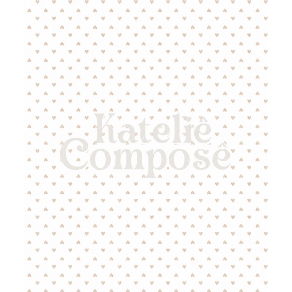 Bagun Estampado – Coração Bege - Kateliê Composê