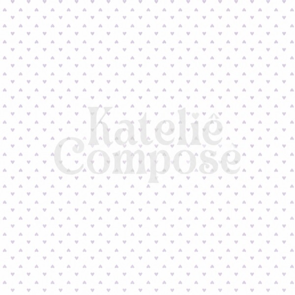 Bagun Estampado – Coração Lilás - Kateliê Composê
