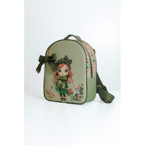 Painel Mochila – Verde Liz – Encanto de Menina - Kateliê Composê