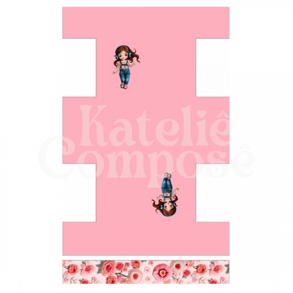 Painel Niqueleira – Rosa Melody – Encanto de Menina - Kateliê Composê