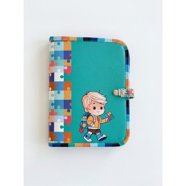 Painel Capa Caderno/Agenda – Autista – Encanto de Menino - Kateliê Composê