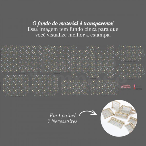 Painel Cristal – Flores - Kateliê Composê