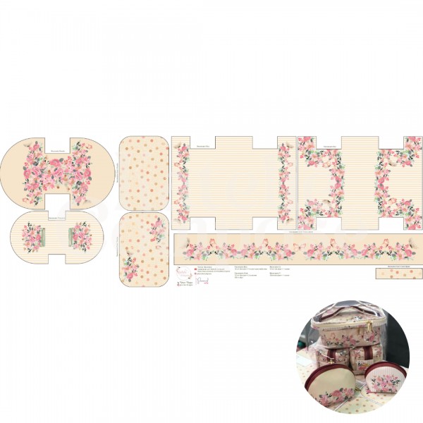 Painel Kit Necessaire – Mommy creme - Kateliê Composê
