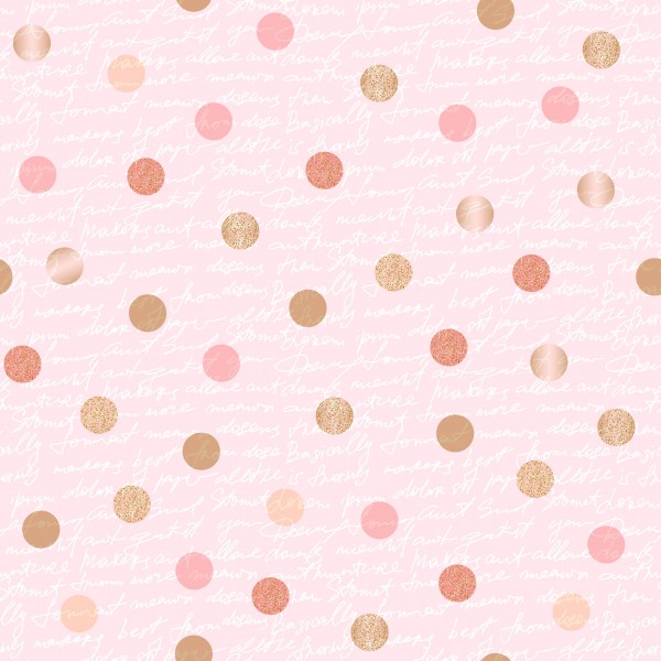 Sintético Doll – Cute Baby – Poa rosa - Kateliê Composê