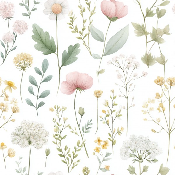 Coleção Florescer – Sintético Doll Estampado – Floral Florescer - Kateliê Composê