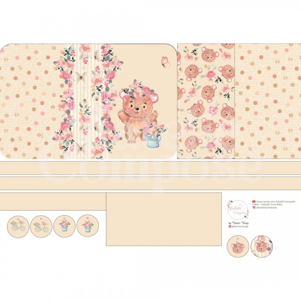 Painel Caderneta de Vacinação – Bege - Kateliê Composê