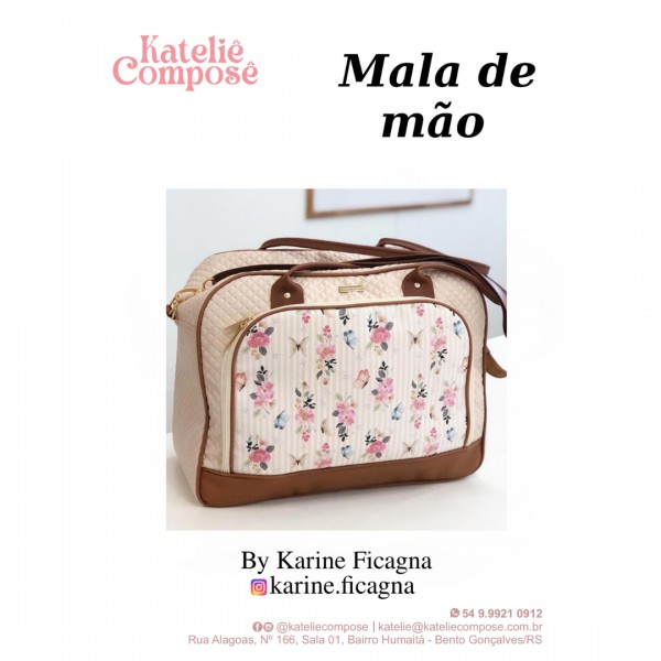 Projeto Digital - Mala de Mão - Kateliê Composê