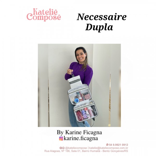 Curso online - Necessaire Dupla - Kateliê Composê