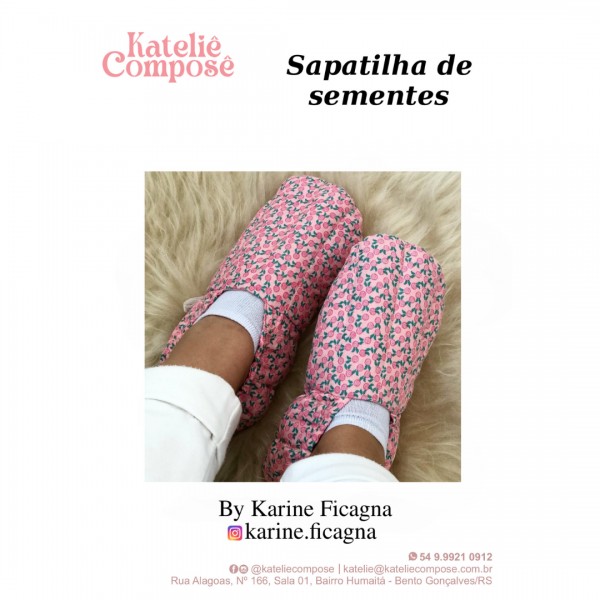 Curso online - Sapatilha de Sementes - Kateliê Composê