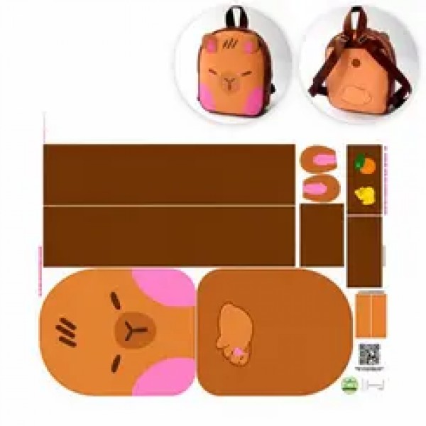 Painel Mochila Média - Capivara - Kateliê Composê