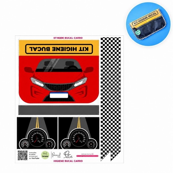 Painel Higiene Bucal - Carro - Kateliê Composê