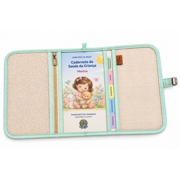 Painel Caderneta de Vacinação – Bege Menina - Kateliê Composê