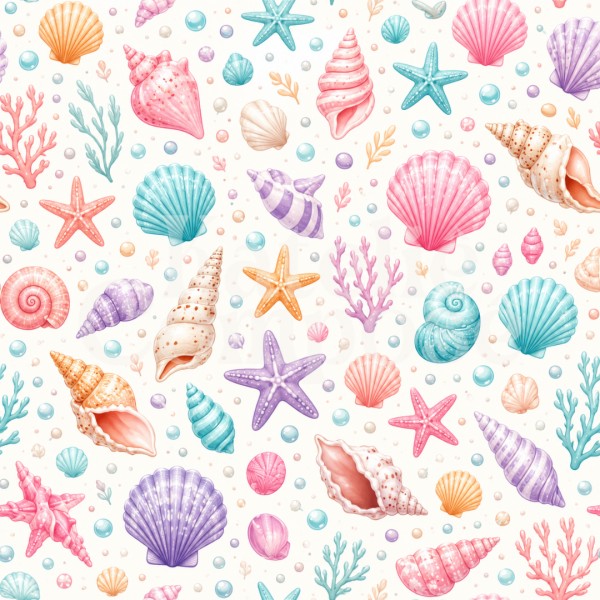 Cristal Estampado – Fundo do mar - Kateliê Composê