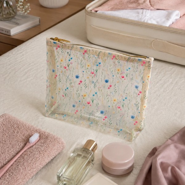 Kit Trio de Necessaires Florais + 3 Sabonetes Artesanais