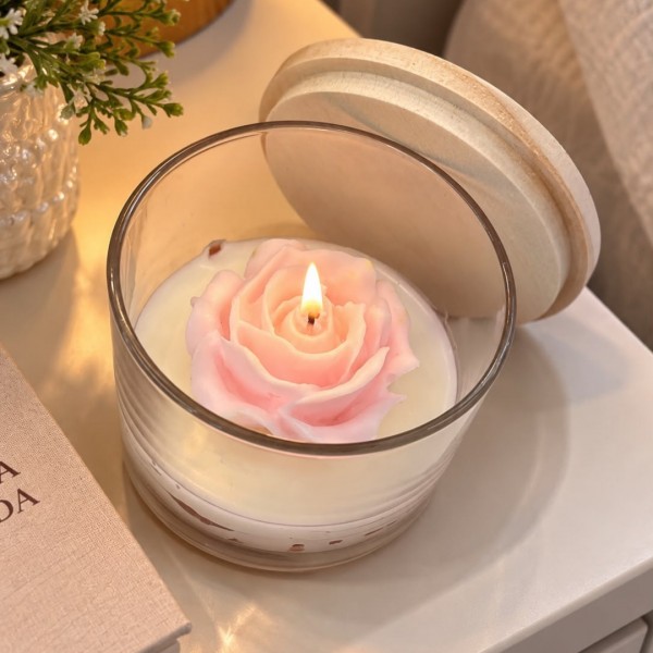Vela Aromática Artesanal – Jardim Elegante