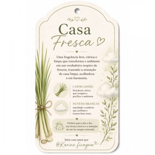 Vela Aromática Artesanal – Casa Fresca