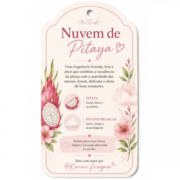 Vela Aromática Artesanal – Nuvem de Pitaya