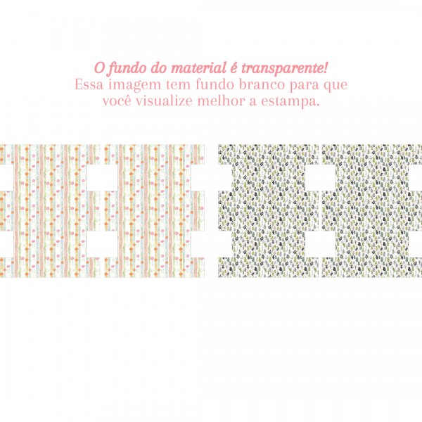 Painel Cristal Estampado - Kit Necessaires Box - Kateliê Composê