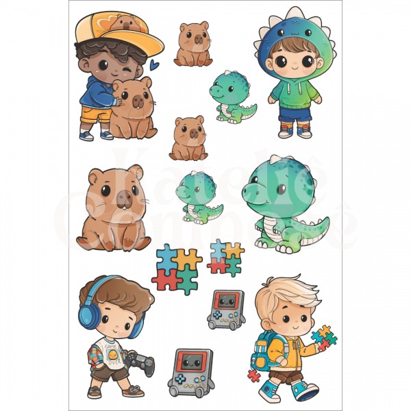 DTF Têxtil – Termocolante – Encanto de Menino - Kateliê Composê