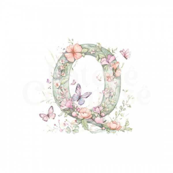 DTF UV – Termocolante – Letra Q - Kateliê Composê