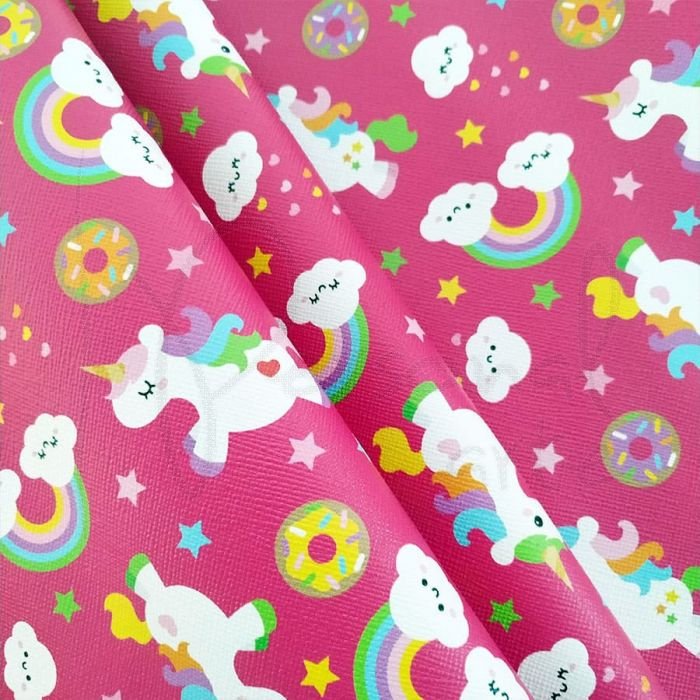 Sintético Prada Estampado - Unicornio