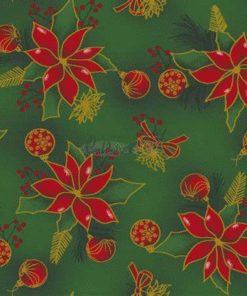 K233 Tecido tricoline 100% algodão - Tecido estampado Natal 32