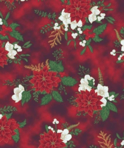 K214 Tecido tricoline 100% algodão - Tecido estampado Natal 24