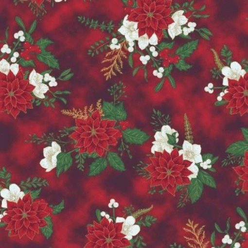 K214 Tecido tricoline 100% algodão - Tecido estampado Natal 24