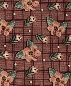 K406 Tecido tricoline 100% algodão - Tecido digital estampado Floral 2