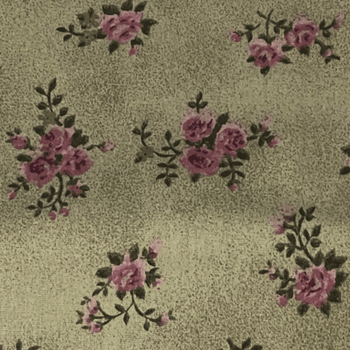 K403 Tecido tricoline 100% algodão - Tecido estampado Floral Bege 5