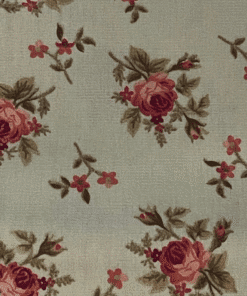 K404 Tecido tricoline 100% algodão - Tecido estampado Floral Bege 4