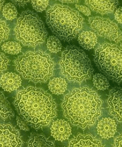 TOM36 Tecido tricoline 100% algodão - Mandala verde