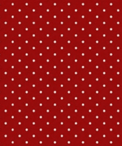 TOM4 Tecido tricoline 100% algodão - Poa vermelho