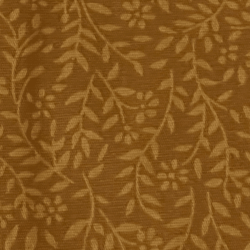 TOM9 Tecido tricoline 100% algodão - Folhas laranja