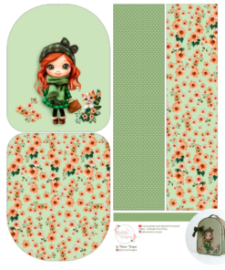 Painel Mochila - Verde Liz - Encanto de Menina