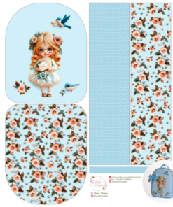 Painel Mochila - Azul Clara - Encanto de Menina