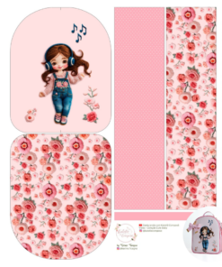 Painel Mochila - Rosa Melody - Encanto de Menina