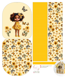 Painel Mochila - Amarelo Luna - Encanto de Menina