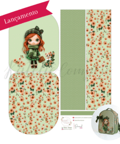 Painel Mochila - Verde Liz - Encanto de Menina