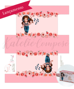 Painel Necessaire - Rosa Melody - Encanto de Menina