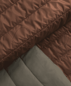 Nylon Puffer Dupla Face - Marrom
