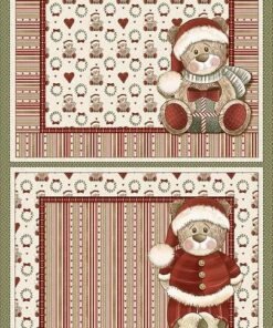 Painel Americano Natal - Estampa Digital - Ursos