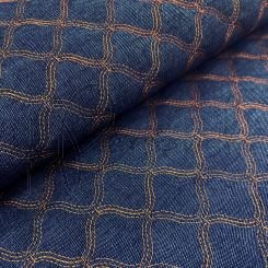 Tecido jeans Matelassê - Balão