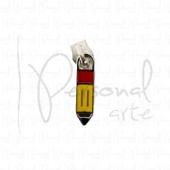 Puxador Lápis Resinado c/ Carrinho (6) - Niquelado