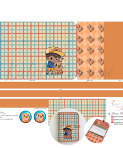 Painel Capa Caderno/Agenda - Capivara - Encanto de Menino