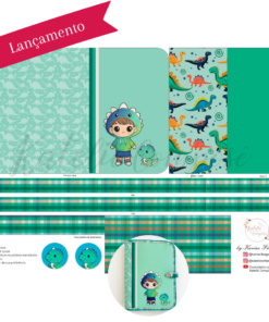 Painel Capa Caderno/Agenda - Dino - Encanto de Menino