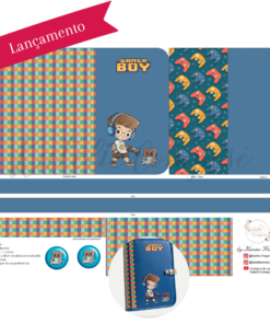 Painel Capa Caderno/Agenda - Game - Encanto de Menino